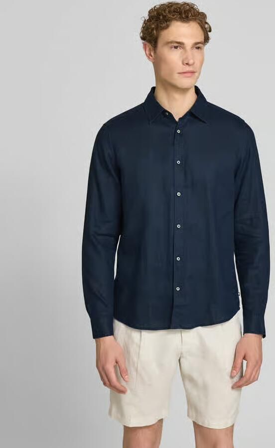 S.Oliver RED LABEL regular fit vrijetijdsoverhemd van puur linnen - Foto 4