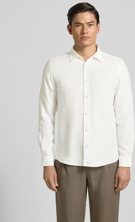 S.Oliver RED LABEL regular fit vrijetijdsoverhemd van puur linnen - Foto 4