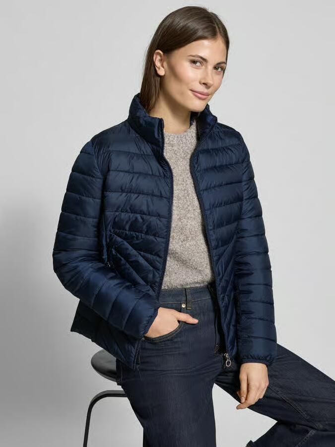 S.Oliver RED LABEL Slim fit gewatteerd jack met opstaande kraag - Foto 3