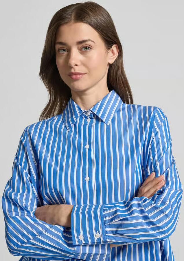 S.Oliver RED LABEL relaxed fit blouse met lange mouwen van puur katoen - Foto 3