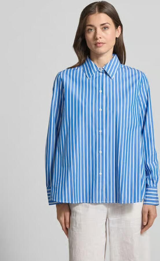 S.Oliver RED LABEL relaxed fit blouse met lange mouwen van puur katoen - Foto 5