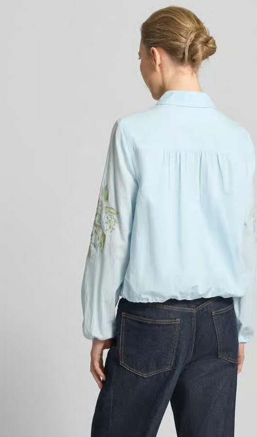 S.Oliver RED LABEL Relaxed fit Blouse met lange mouwen van puur katoen - Foto 6