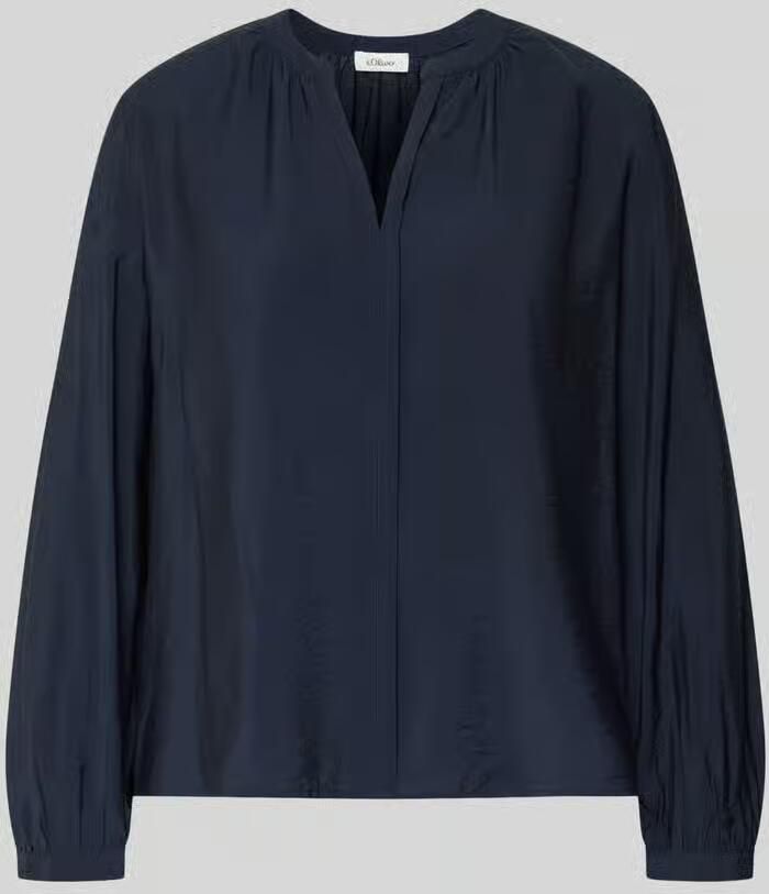 S.Oliver RED LABEL Relaxed fit Blouse met lange mouwen van Viscosemix
