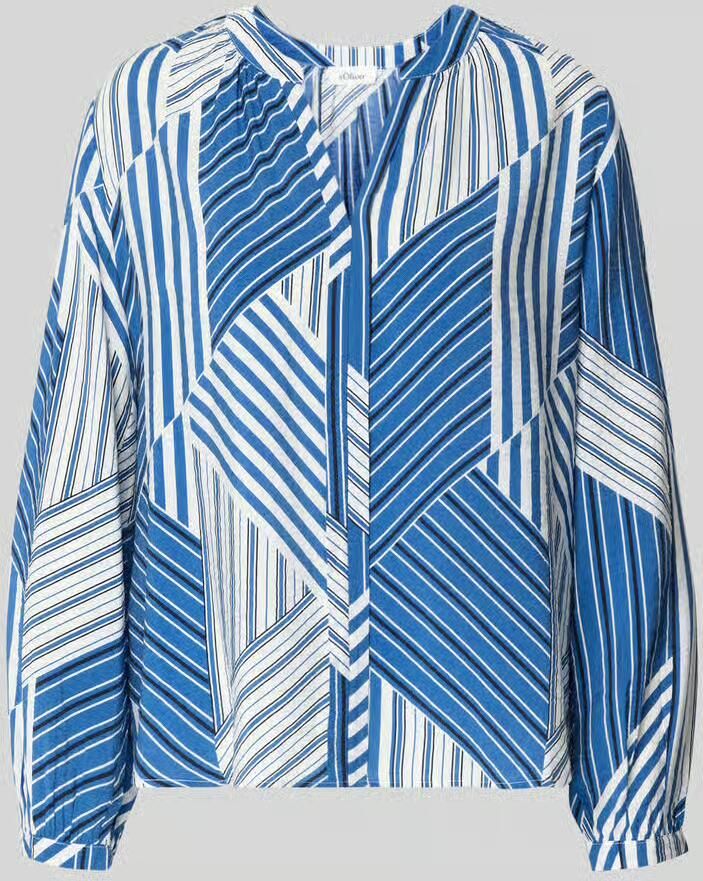 S.Oliver RED LABEL Relaxed fit Blouse met lange mouwen van Viscosemix - Foto 5