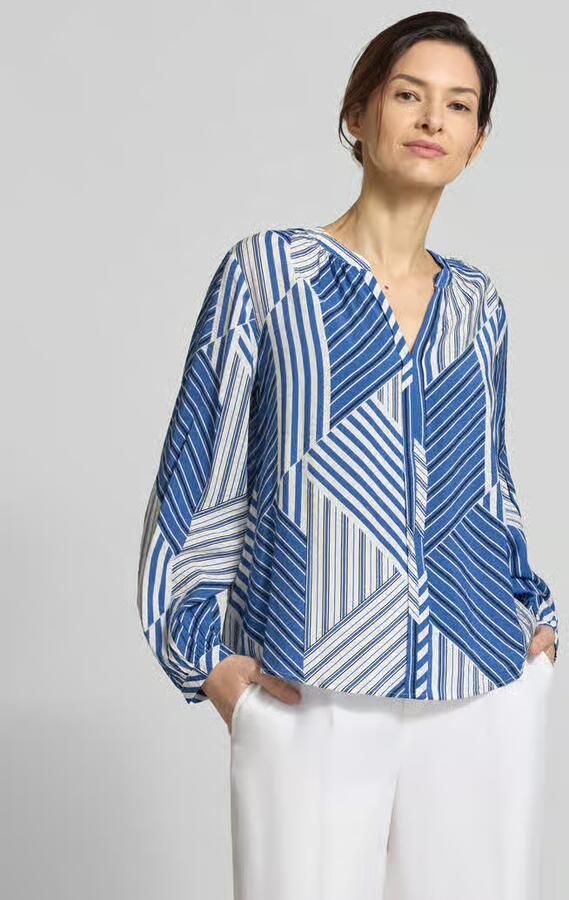 S.Oliver RED LABEL Relaxed fit Blouse met lange mouwen van Viscosemix - Foto 5