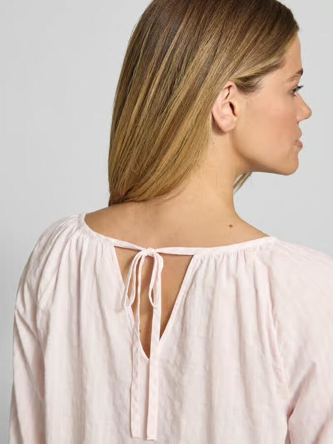 S.Oliver RED LABEL relaxed fit blouse van katoen- en viscosemix - Foto 4