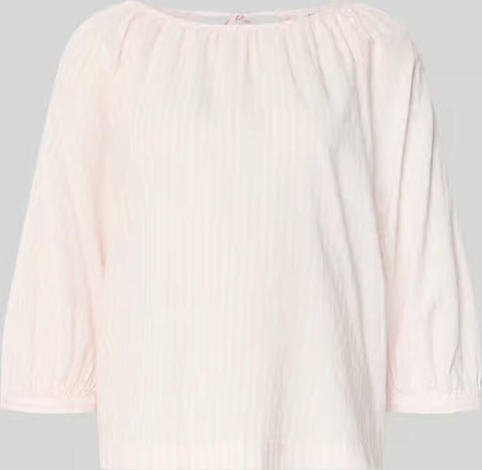 S.Oliver RED LABEL relaxed fit blouse van katoen- en viscosemix - Foto 5