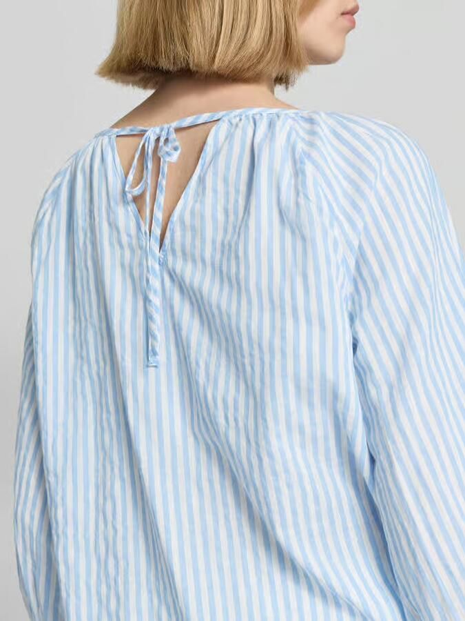 S.Oliver RED LABEL relaxed fit blouse van katoen- en viscosemix - Foto 4