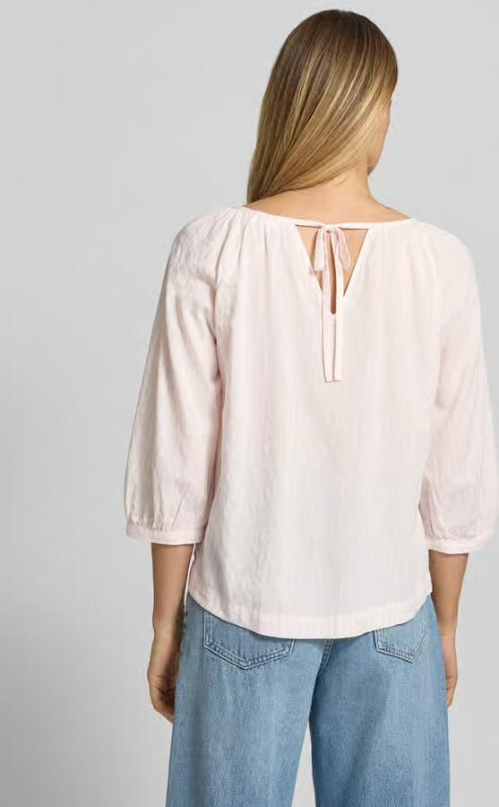 S.Oliver RED LABEL relaxed fit blouse van katoen- en viscosemix - Foto 4