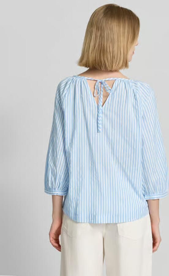 S.Oliver RED LABEL relaxed fit blouse van katoen- en viscosemix - Foto 5