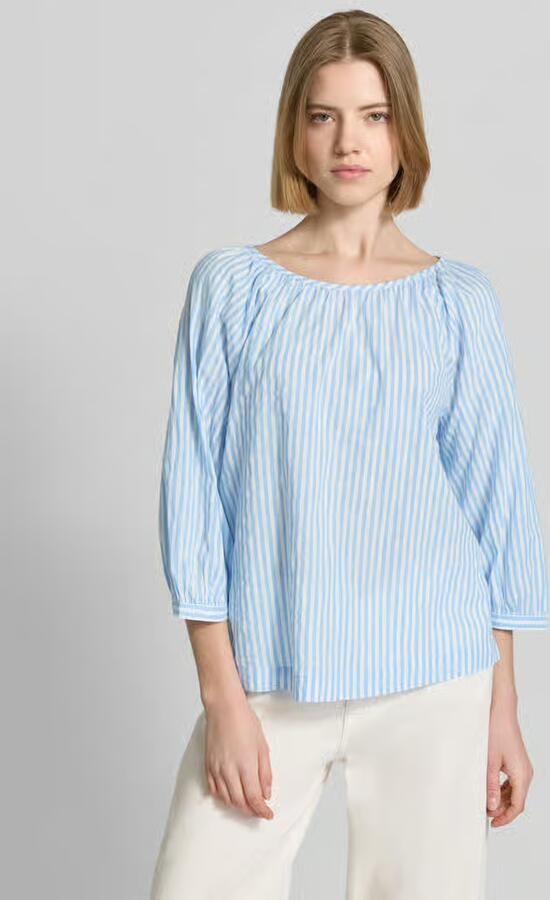 S.Oliver RED LABEL relaxed fit blouse van katoen- en viscosemix - Foto 6