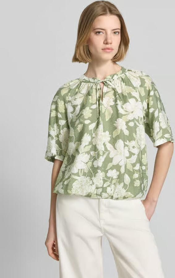 S.Oliver RED LABEL relaxed fit blouseshirt van viscosemix - Foto 6
