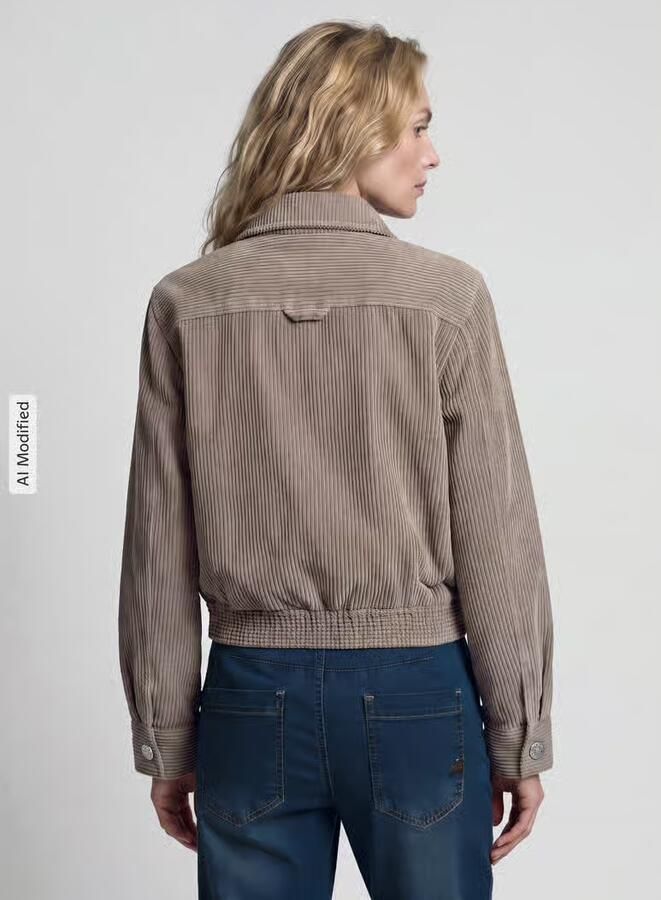 S.Oliver RED LABEL relaxed fit blouson met corduroystructuur - Foto 4
