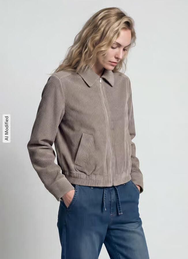 S.Oliver RED LABEL relaxed fit blouson met corduroystructuur - Foto 5