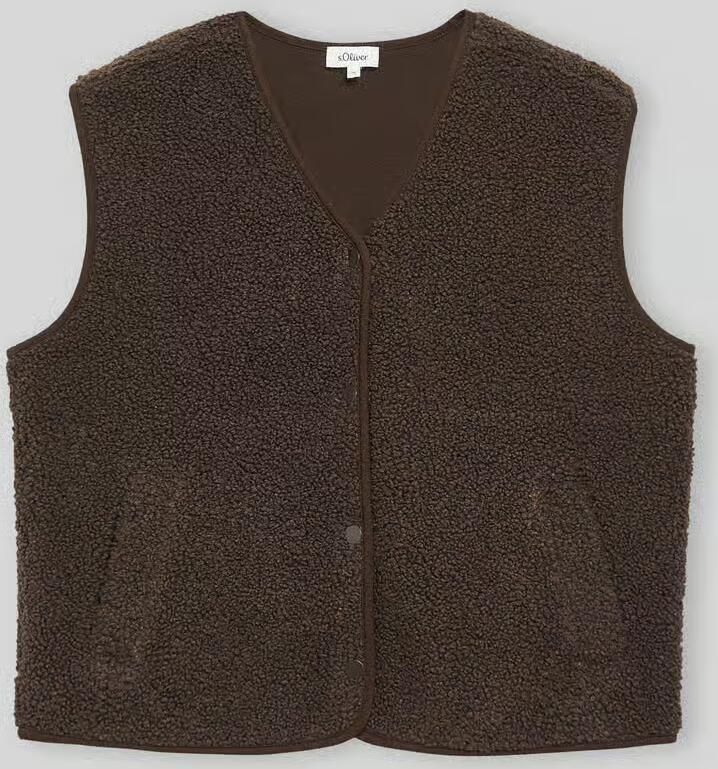 S.Oliver RED LABEL relaxed fit bodywarmer van teddy-pluche