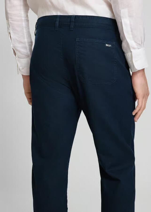 S.Oliver RED LABEL relaxed fit broek van mix van katoen en linnen