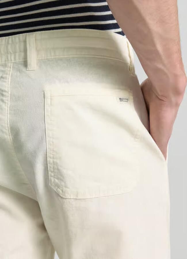 S.Oliver RED LABEL relaxed fit broek van mix van katoen en linnen