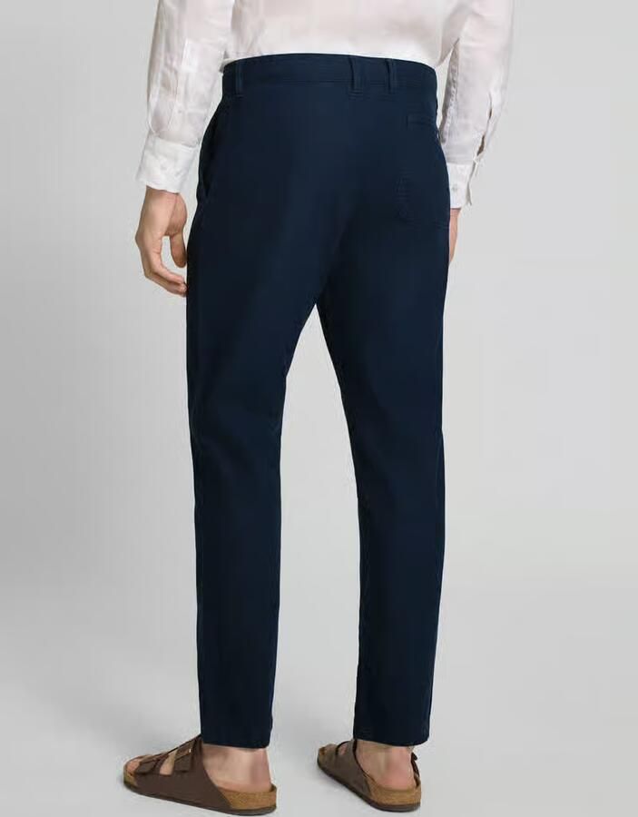 S.Oliver RED LABEL relaxed fit broek van mix van katoen en linnen - Foto 2
