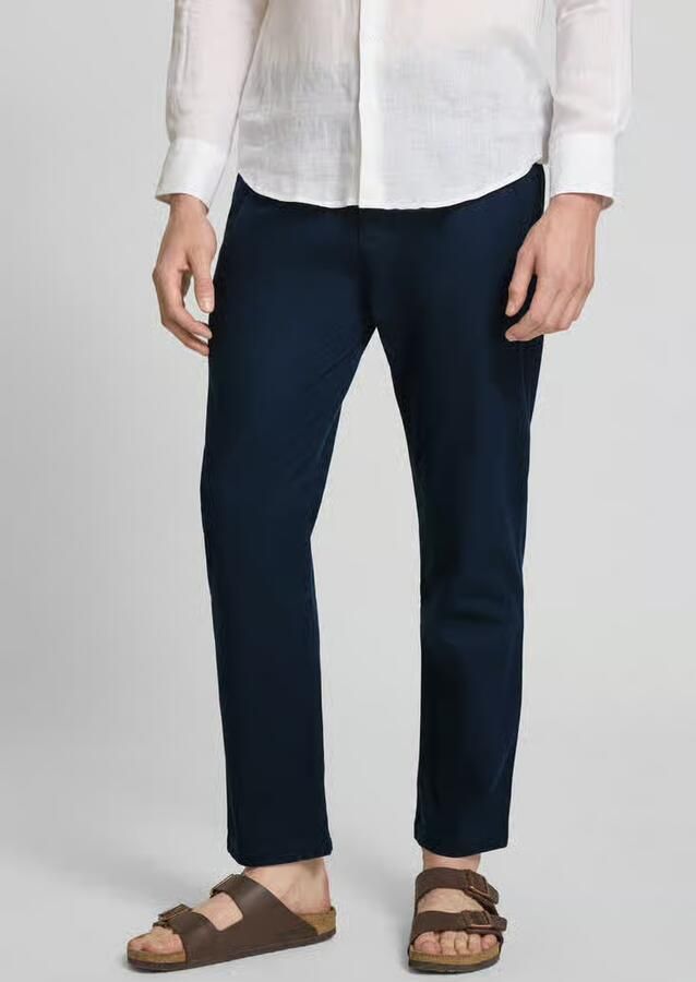 S.Oliver RED LABEL relaxed fit broek van mix van katoen en linnen - Foto 3