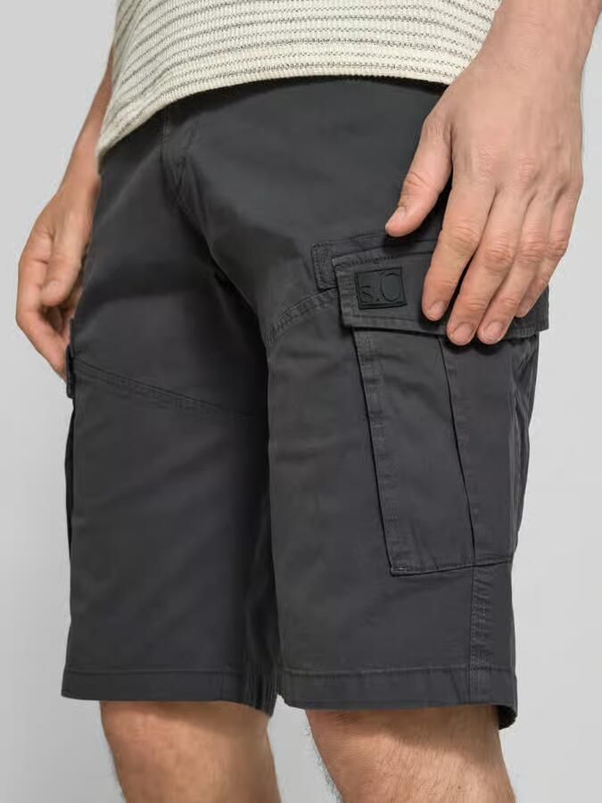 S.Oliver RED LABEL relaxed fit cargoshorts van katoenmix