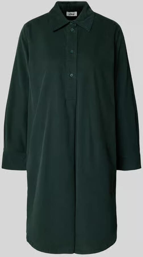 S.Oliver RED LABEL Relaxed fit corduroy jurk van een mix van katoen en viscose - Foto 3