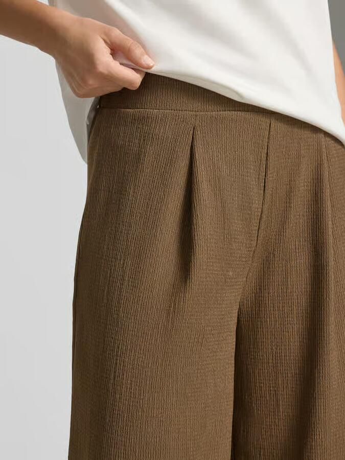 S.Oliver RED LABEL relaxed fit culotte in gestructureerde look - Foto 3