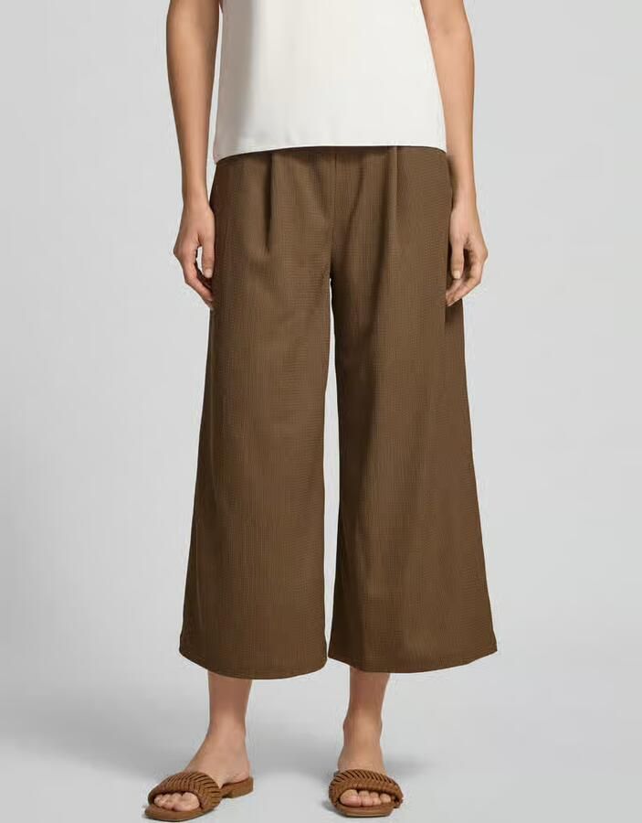 S.Oliver RED LABEL relaxed fit culotte in gestructureerde look - Foto 2