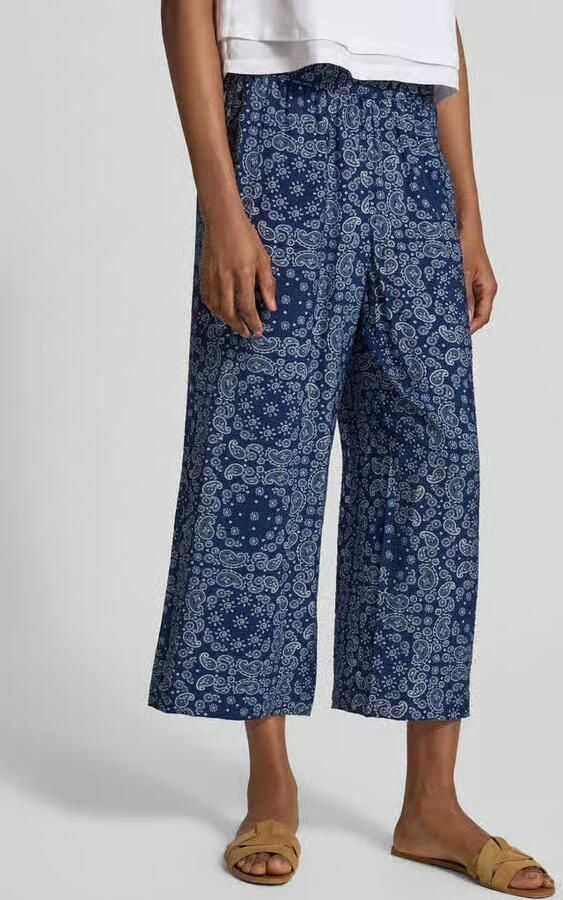 S.Oliver RED LABEL relaxed fit culotte van viscosemix - Foto 3
