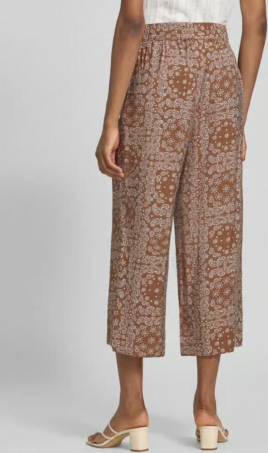 S.Oliver RED LABEL relaxed fit culotte van viscosemix - Foto 3