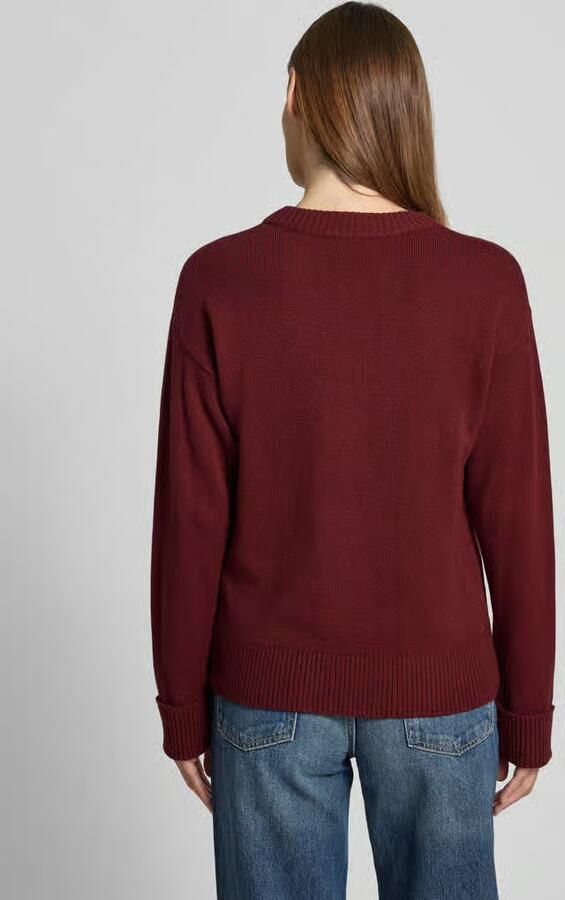 S.Oliver RED LABEL Relaxed fit gebreide pullover van katoenmix met wol