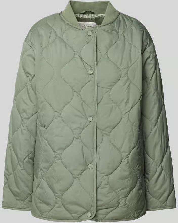 S.Oliver RED LABEL Relaxed fit gewatteerd jack met drukknoopsluiting
