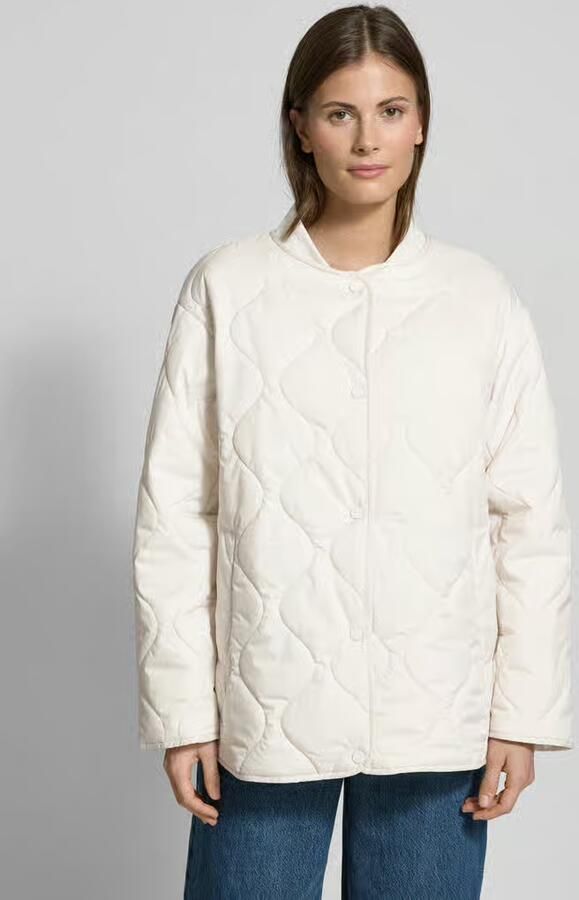 S.Oliver RED LABEL Relaxed fit gewatteerd jack met drukknoopsluiting - Foto 3