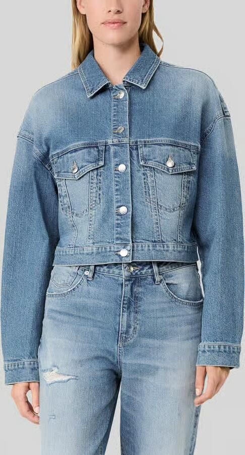 S.Oliver RED LABEL Relaxed fit jeansjack van katoenmix s.Oliver x Heidi Klum - Foto 5