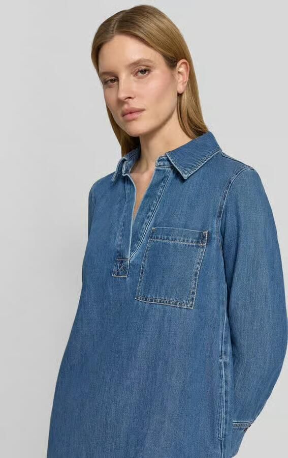 S.Oliver RED LABEL Relaxed fit jeansjurk van mix van katoen en lyocell