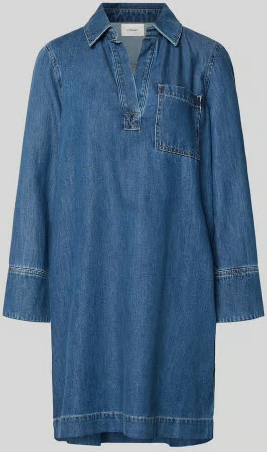 S.Oliver RED LABEL Relaxed fit jeansjurk van mix van katoen en lyocell - Foto 2