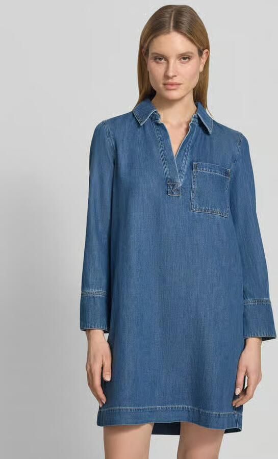 S.Oliver RED LABEL Relaxed fit jeansjurk van mix van katoen en lyocell - Foto 2