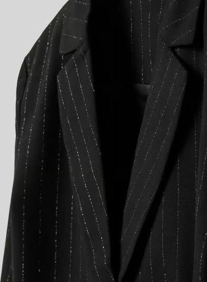 S.Oliver RED LABEL Relaxed fit korte blazer met krijtstrepen met glitter - Foto 2