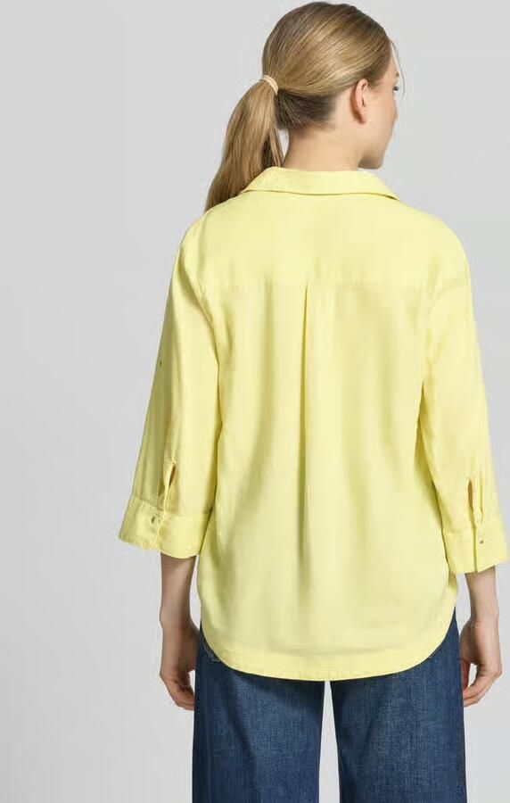 S.Oliver RED LABEL relaxed fit overhemdblouse van mix van linnen en viscose