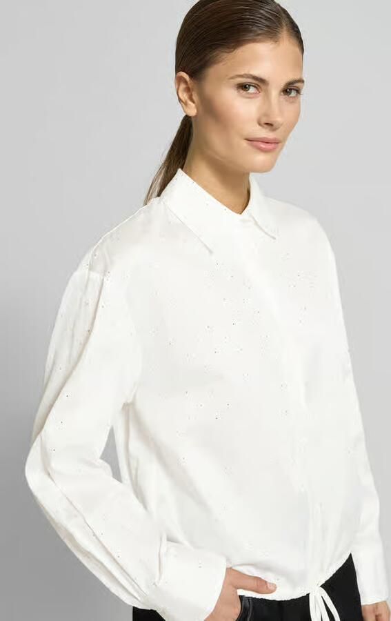 S.Oliver RED LABEL Relaxed fit overhemdblouse van puur katoen