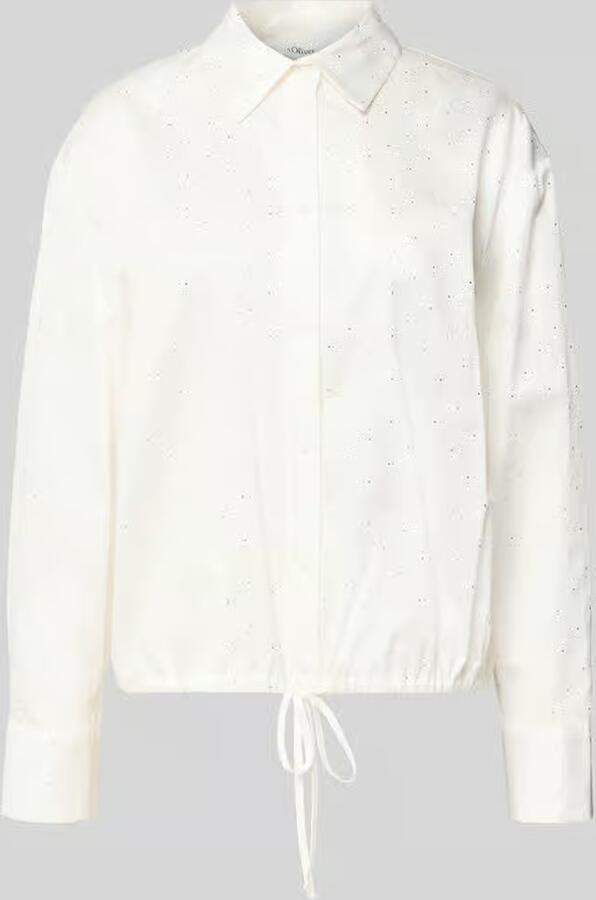 S.Oliver RED LABEL Relaxed fit overhemdblouse van puur katoen - Foto 2