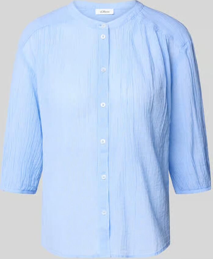 S.Oliver RED LABEL relaxed fit overhemdblouse van puur katoen - Foto 2