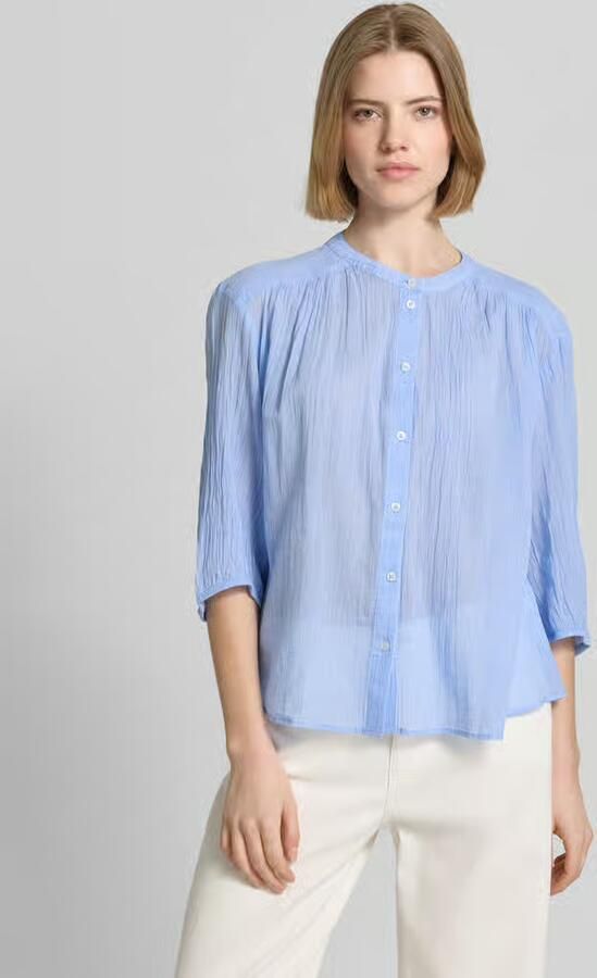 S.Oliver RED LABEL relaxed fit overhemdblouse van puur katoen - Foto 4