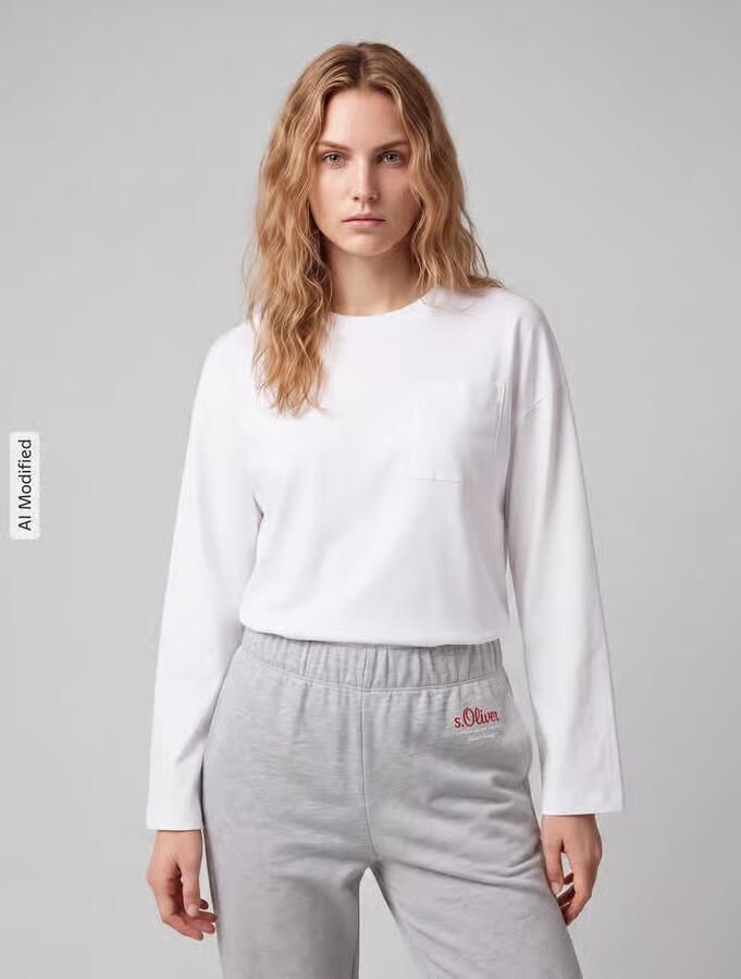 S.Oliver RED LABEL Relaxed fit sweatpants van katoenmix s.Oliver x Heidi Klum - Foto 4