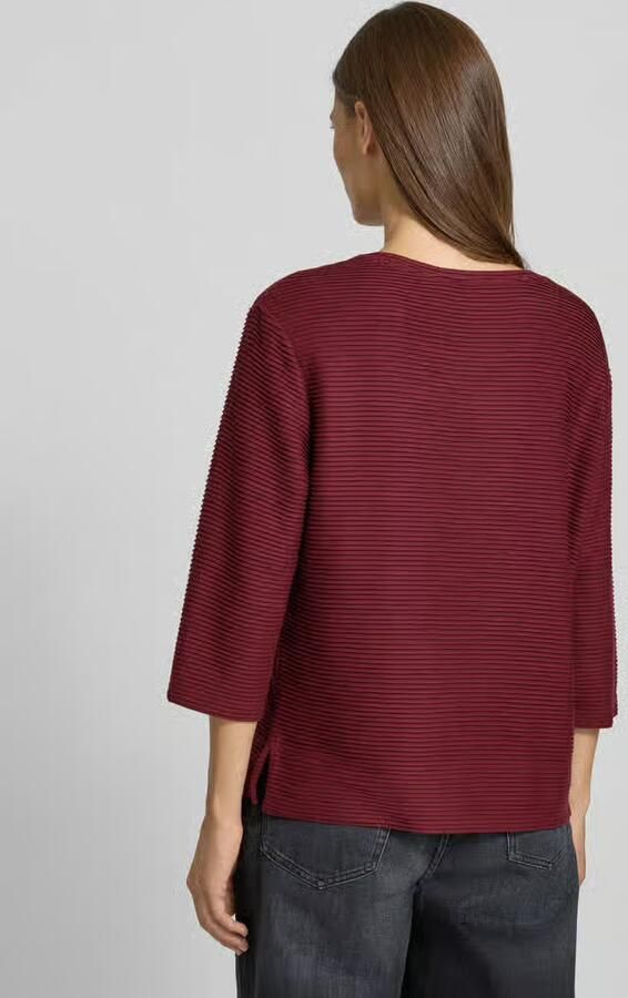 S.Oliver RED LABEL Relaxed fit sweatshirt met structuurmotief