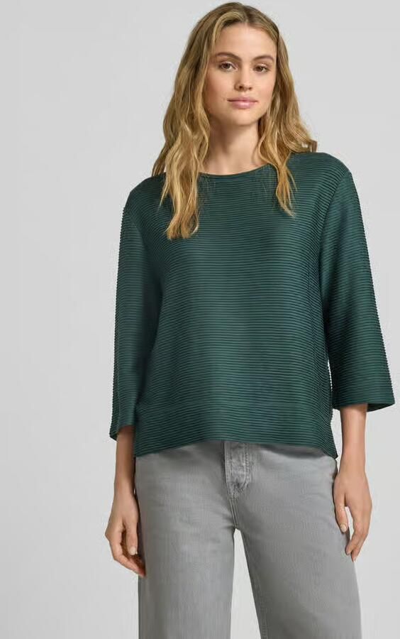 S.Oliver RED LABEL Relaxed fit sweatshirt met structuurmotief - Foto 4