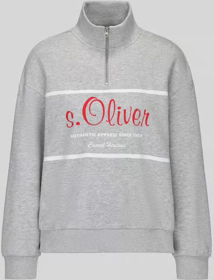 S.Oliver RED LABEL Relaxed fit sweatshirt van katoenmix s.Oliver x Heidi Klum - Foto 4