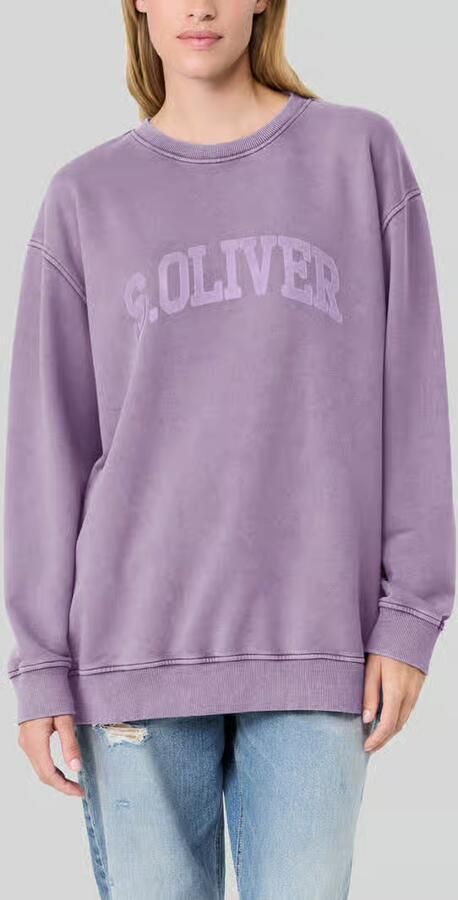 S.Oliver RED LABEL Relaxed fit sweatshirt van katoenmix s.Oliver x Heidi Klum - Foto 4