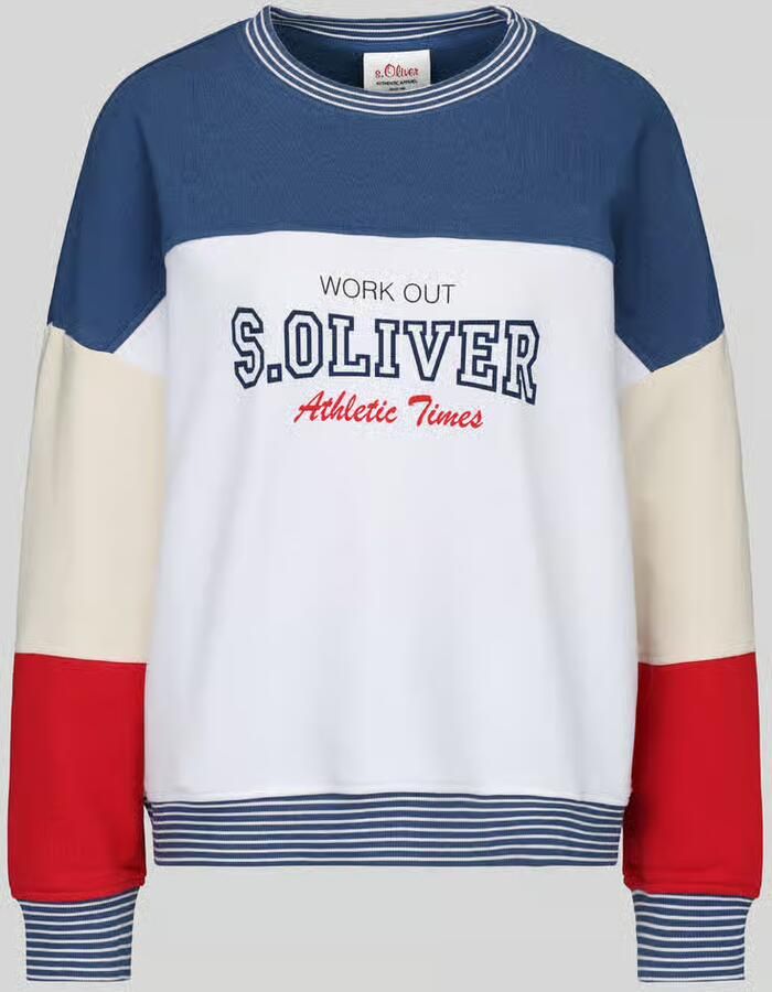 S.Oliver RED LABEL Relaxed fit sweatshirt van katoenmix s.Oliver x Heidi Klum - Foto 3