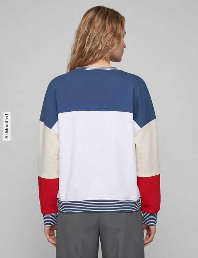 S.Oliver RED LABEL Relaxed fit sweatshirt van katoenmix s.Oliver x Heidi Klum - Foto 5