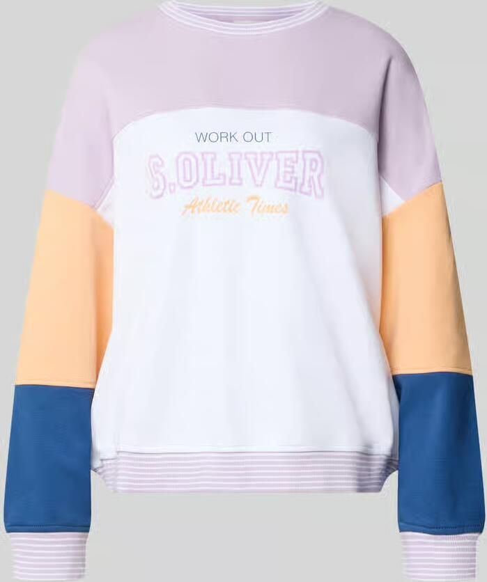 S.Oliver RED LABEL Relaxed fit sweatshirt van katoenmix s.Oliver x Heidi Klum - Foto 4
